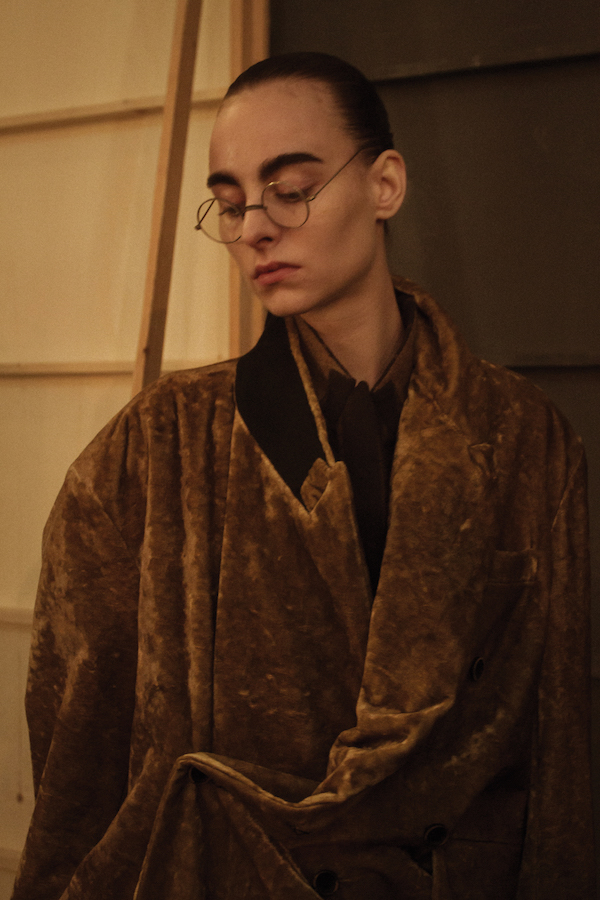 Uma Wang's backstage during FW18
