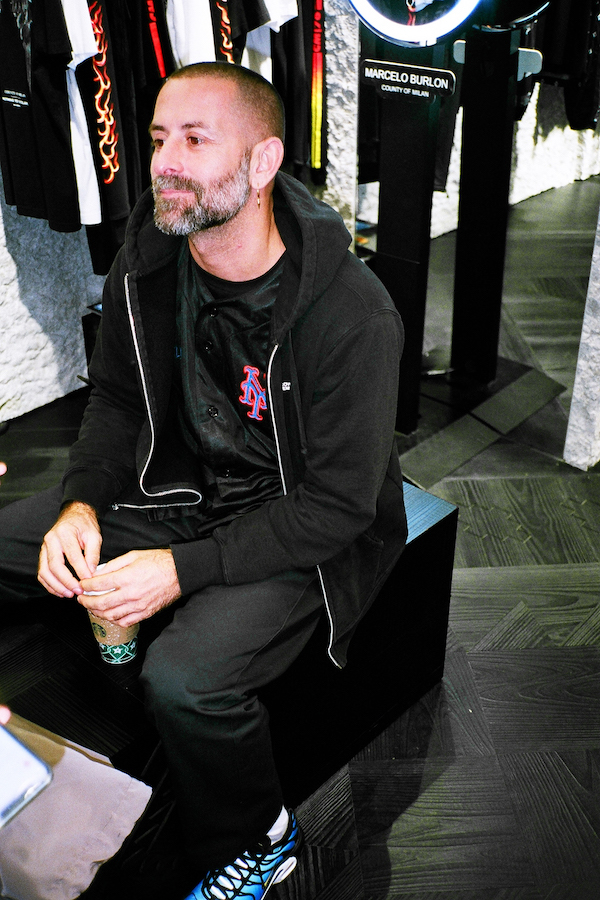 Marcelo Burlon at his new shop in Causeway Bay’s Fashion WalkMarcelo Burlon at his new shop in Causeway Bay’s Fashion Walk