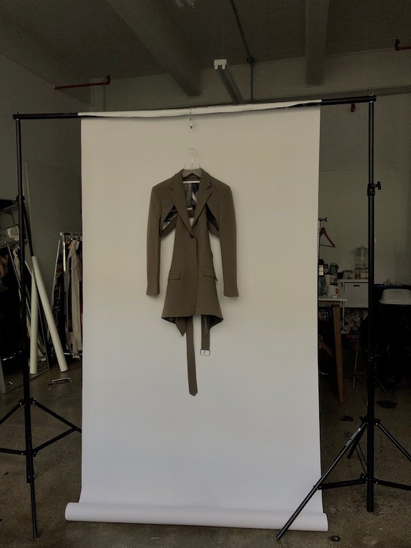 A belted blazer with cut-outs from the Peter Do autumn / winter 2019 collection