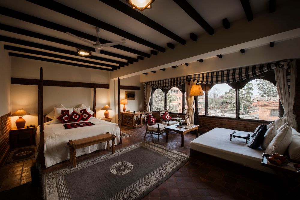 The Junior Suite at the Dwarika's Hotel 