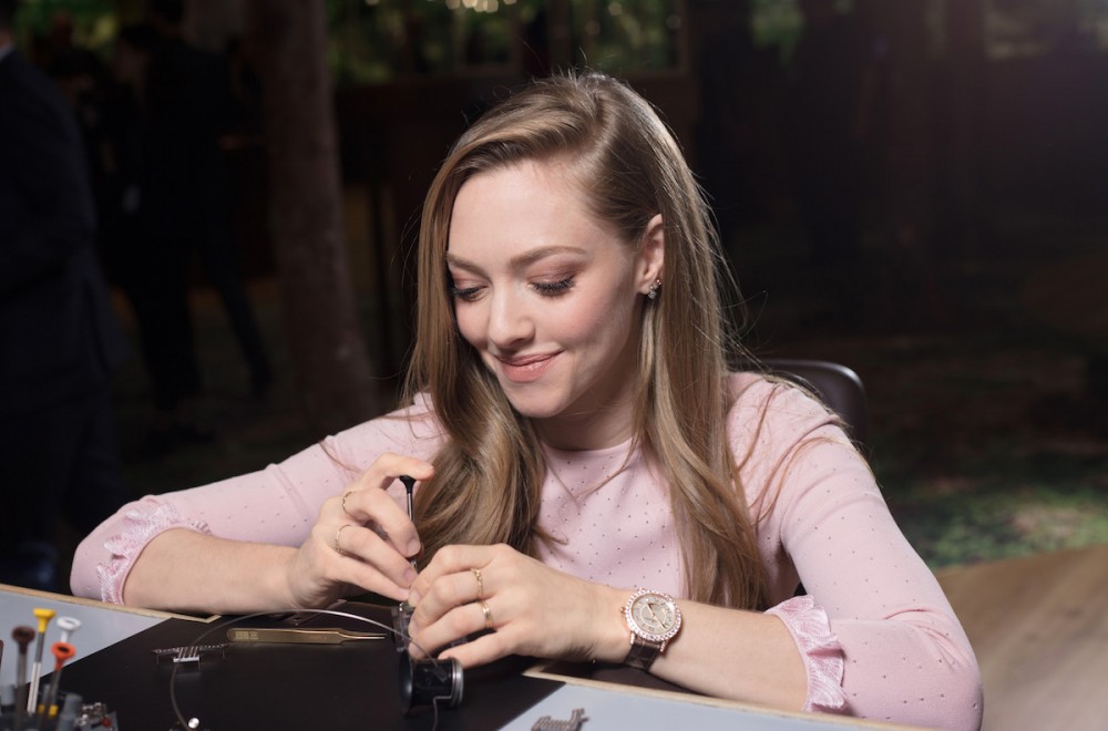 Amanda Seyfried at Jaeger-LeCoultre booth