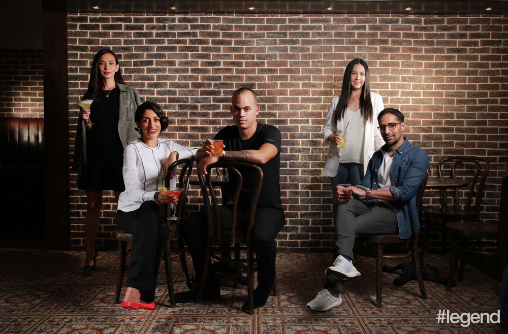 From left: Celina Jade, Kristina Snaith-Lense, Russell Doctrove, Katie Forster and Vishal Sani