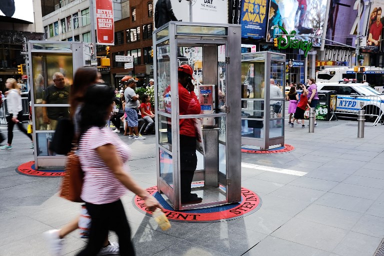 Once Upon a Time in New York’s Time Square (photo by Spencer Platt | AFP)