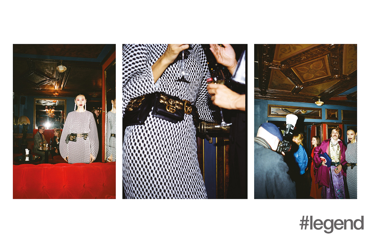 Dress_ Solace London | Belt_ Gucci | Earrings_ Kenneth Jay Lane