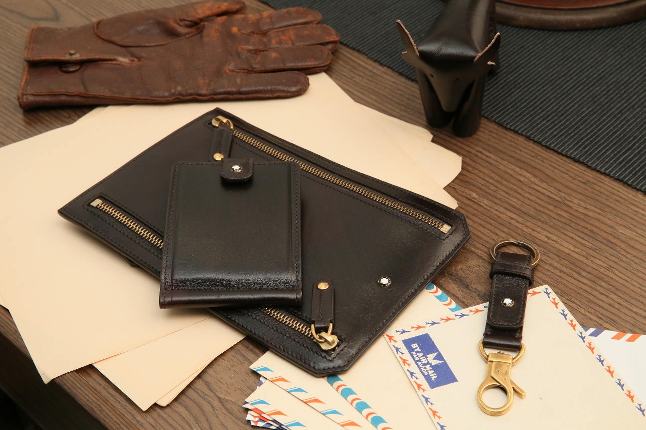 Beautiful leathers define the collection