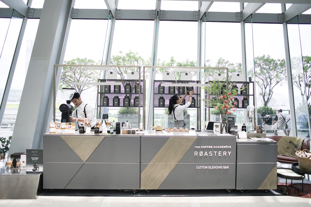 The Coffee Academics' custom blending bar at IFC 