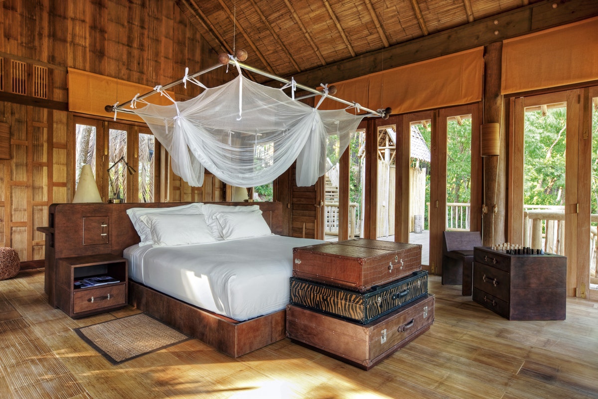 A Robinson Crusoe-inspired bedroom at Soneva Kiri