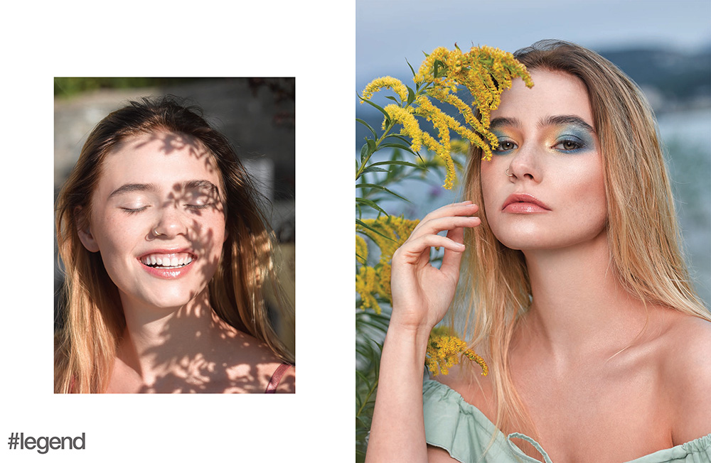 Right: YSL Touche Éclat Le Cushion SPF50/PA+++, Popstar Cosmetics Diamond Gloss; Left: Tom Ford Beauty Sheer Highlighting Duo, Dior 5 Couleurs High Fidelity Colours & Effects Eyeshadow Palette, Hourglass Confession Ultra Slim High Intensity Refillable Lipstick in One Day Nude Pink