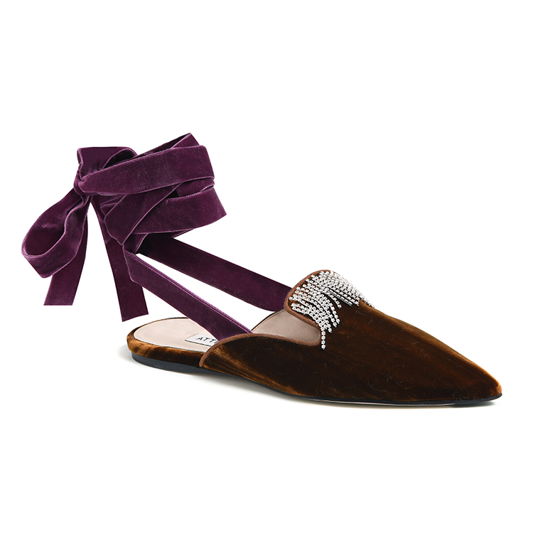 Velvet shoes by Attico, available at On Pedder
