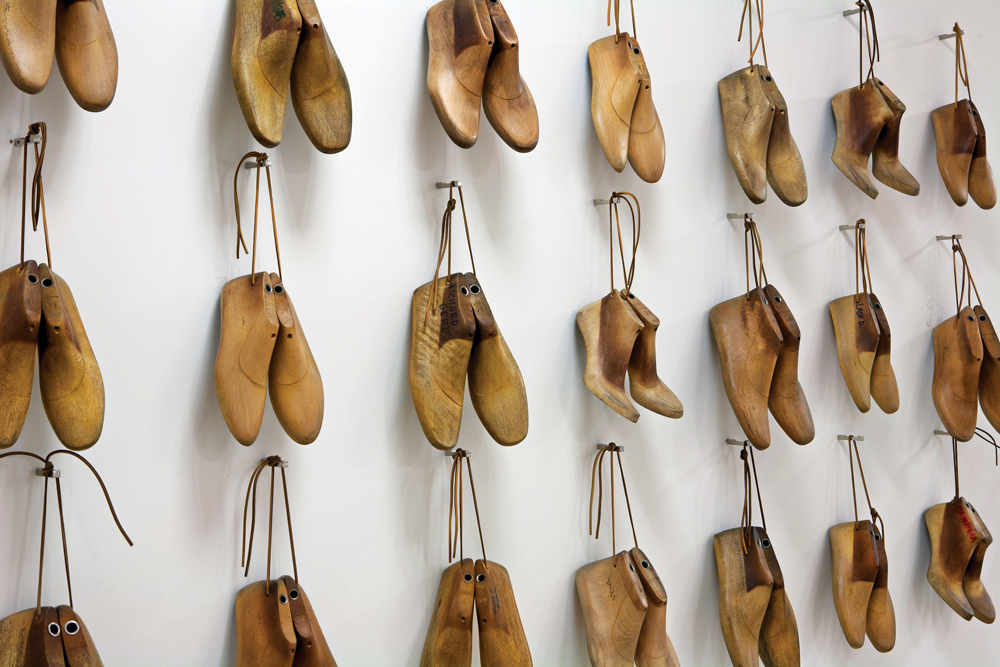 Lasts belonging to some of the luminaries who wear Tod’s