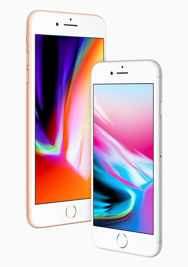 iPhone 8 and iPhone 8 Plus (photo c/o Apple)