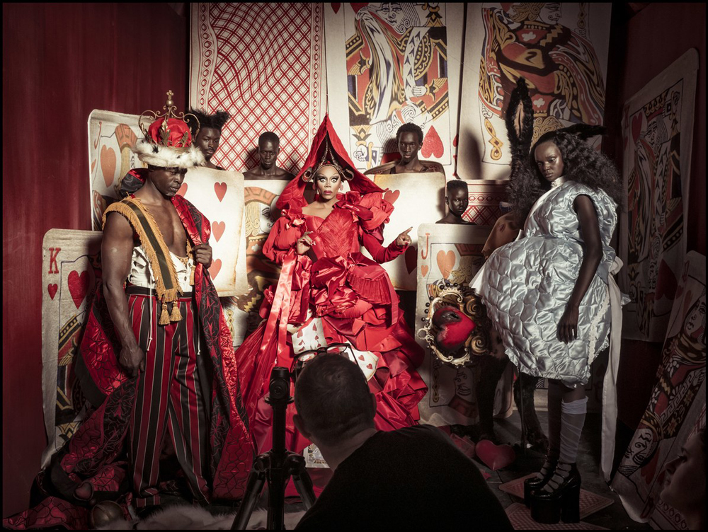 Ru Paul is the Pirelli Calendar's Queen of Hearts (photo by Alessandro Scotti) 