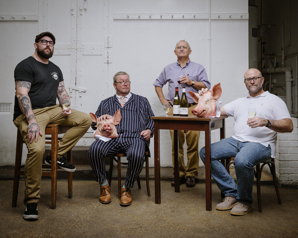 From left: Nathan Green, Fergus Henderson, Trevor Gulliver and  Richard Turner