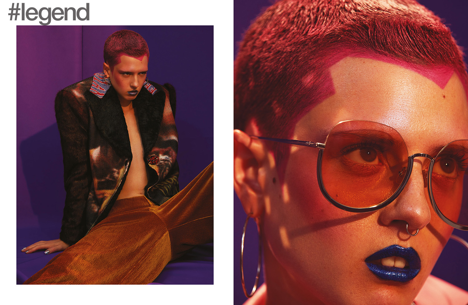 LEFT: Outfit _ Mukzin; RIGHT: Sunglasses _ Luisa Leitao