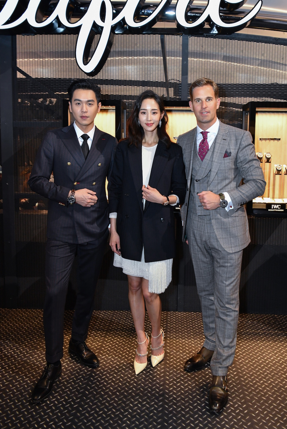 Zhang Ruoyun, IWC CMO Franziska Gsell and IWC CEO Christoph Grainger-Herr