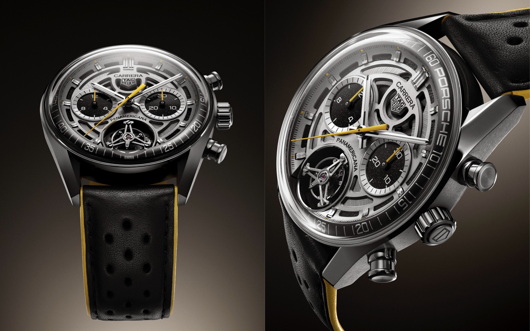 TAG Heuer unveils the Carrera Chronograph Tourbillon x Porsche Panamericana
