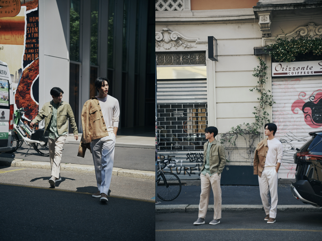 Milan's Everyday Chic: Gemini Norawit and Fourth Nattawat's Style with ZEGNA