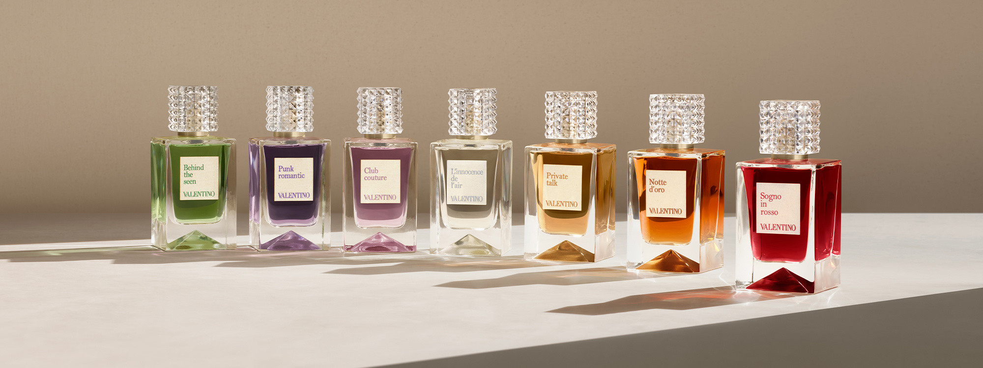 Valentino Beauty launches the new haute couture perfume collection 'Anatomy of Dreams,' inspired by Roman Palazzo.