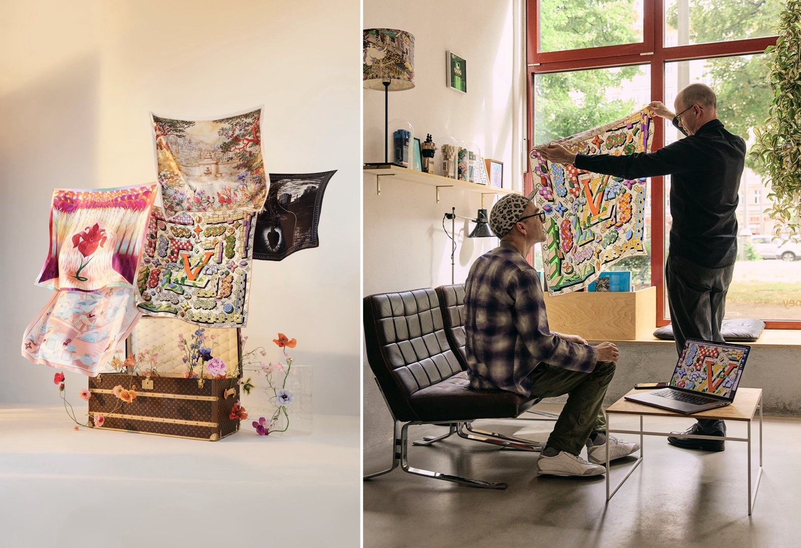 Louis Vuitton celebrates silk's charm with LV Art Silk Squares project