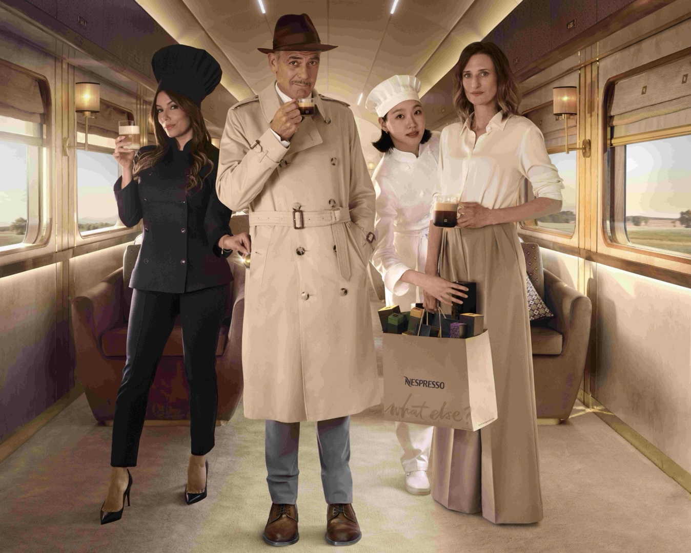 George Clooney stars as detective George in the advert ‘The Ultimate Coffee Mission’