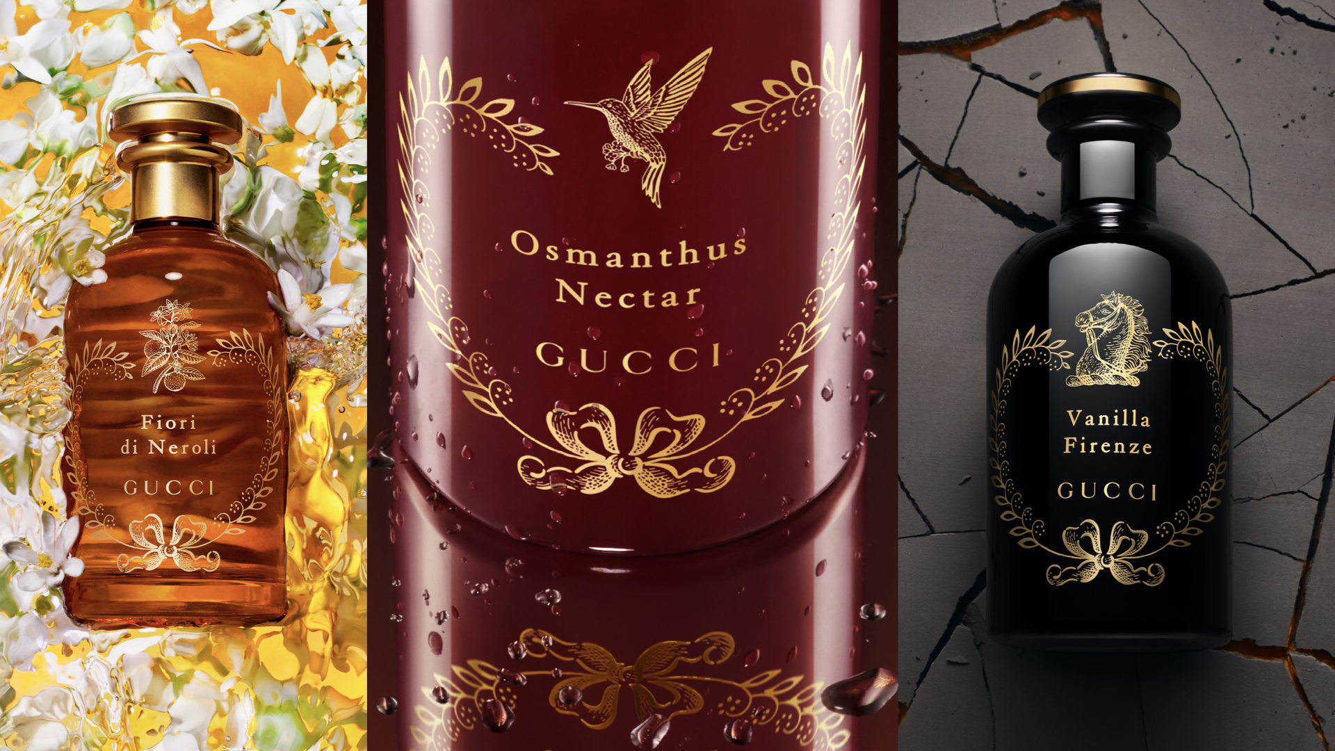Explore 3 new scents from The Alchemist's Garden collection by Gucci