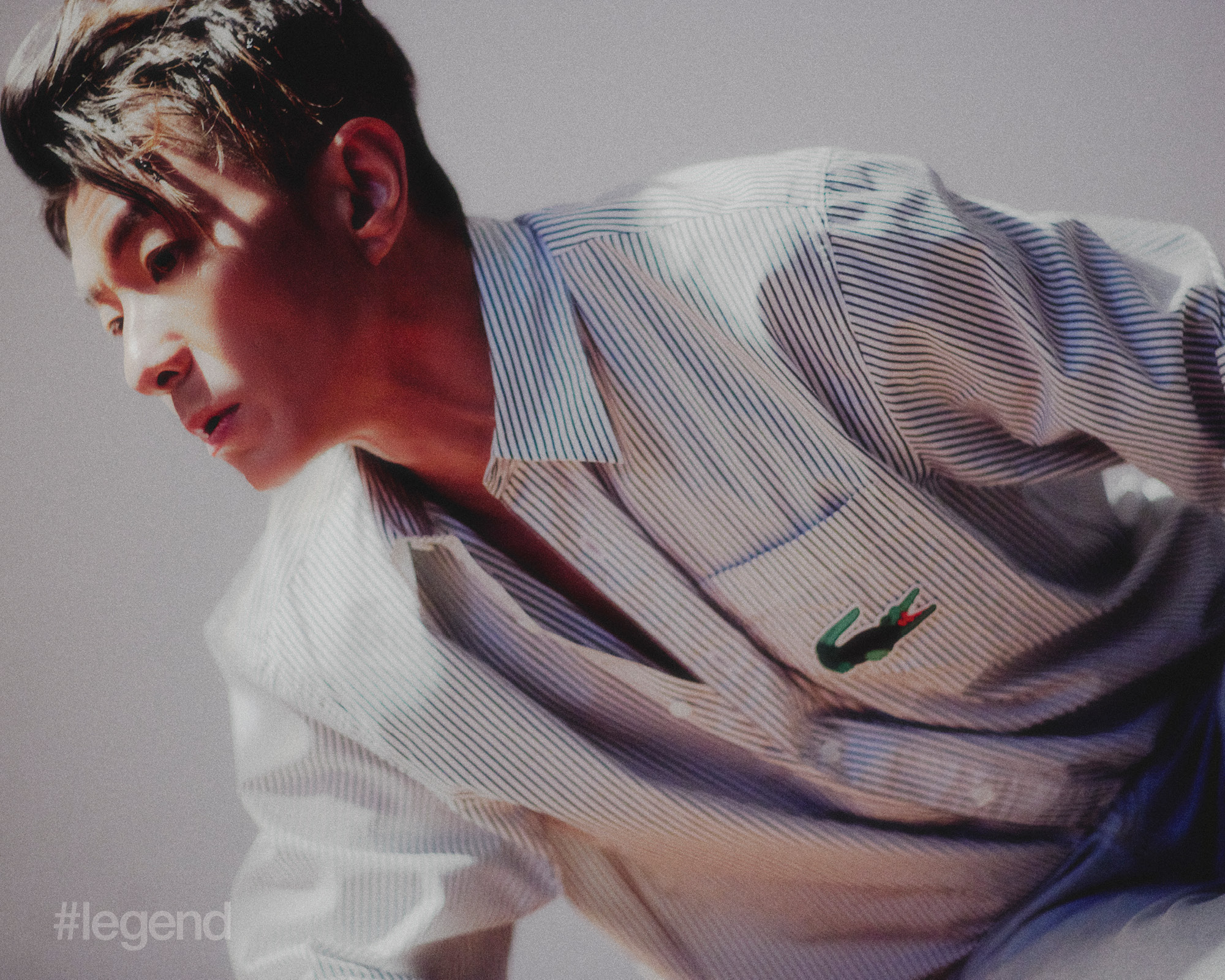 Striped shirt and jeans _ Lacoste