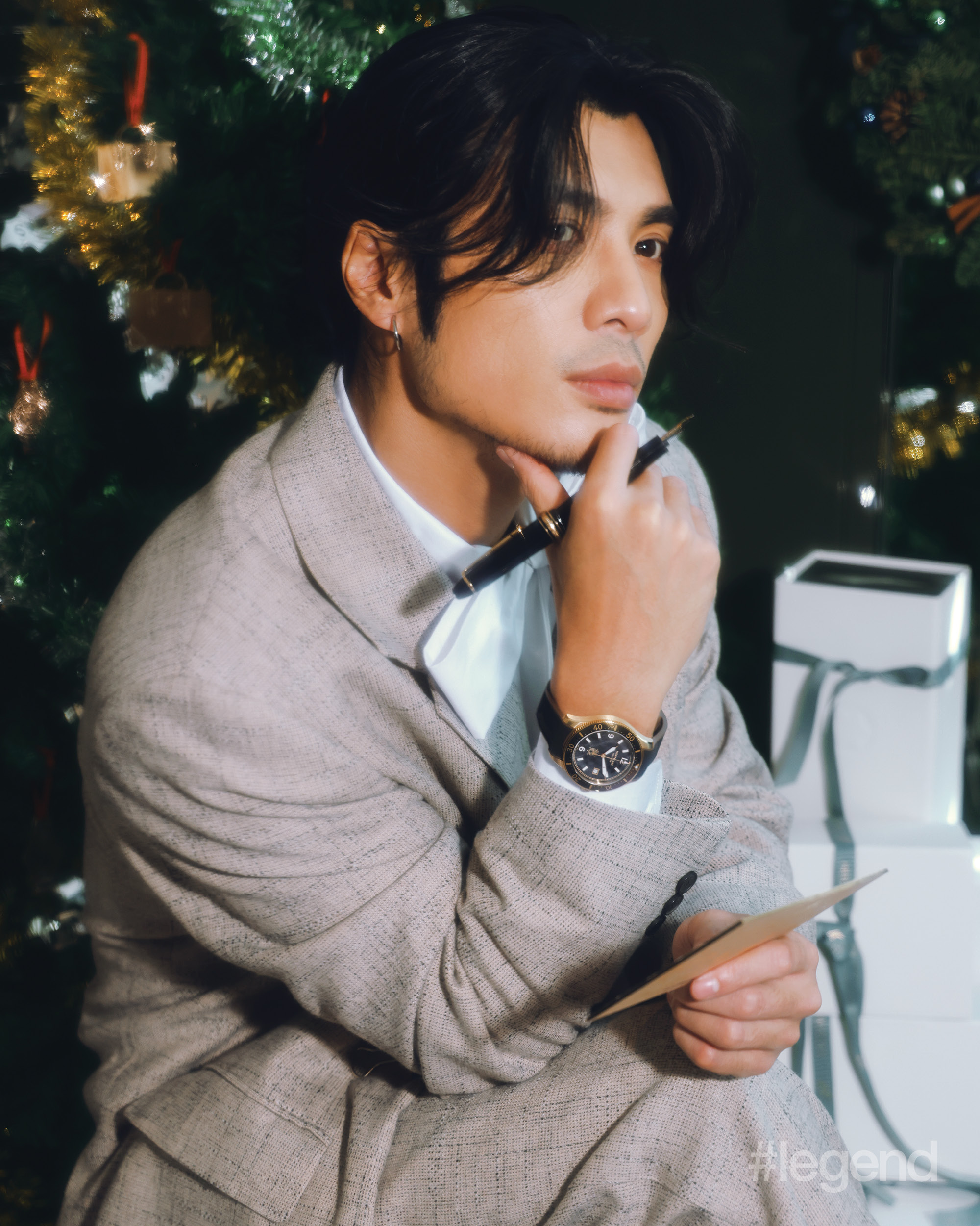 Montblanc Iced Sea Automatic Date Bronze-tone Montblanc Iced Sea and Meisterstück Gold-Coated 149 Fountain Pen