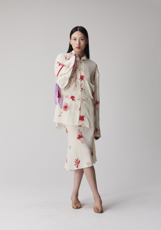 Samuel Guì Yang offers looser but still colourful versions of traditional silhouettes.