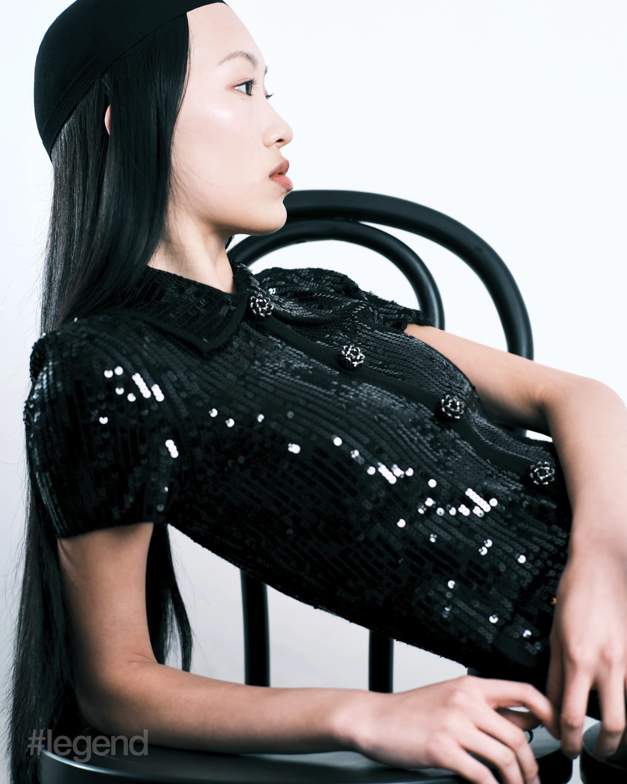 Black sequin dress _ Self-Portrait