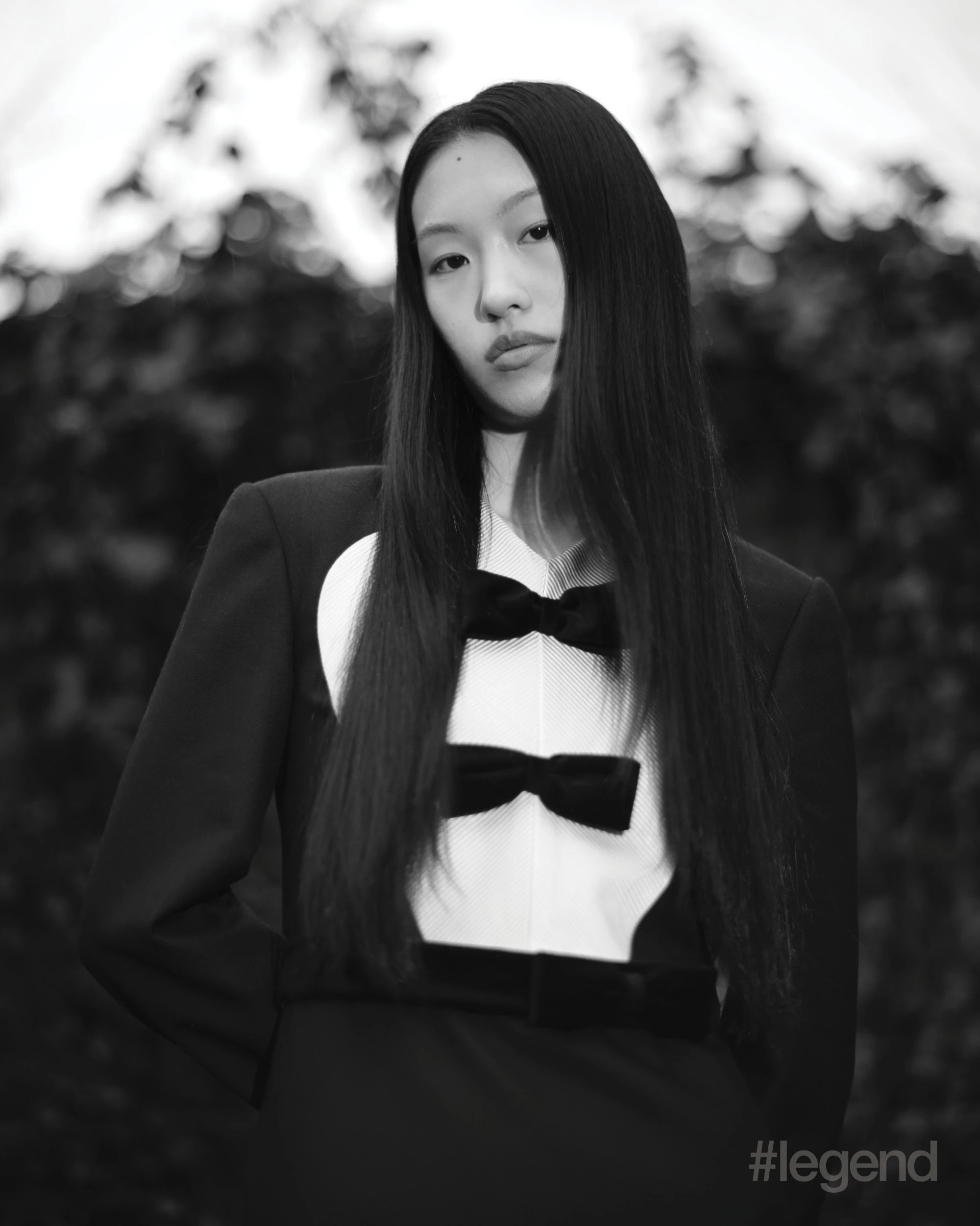 Black and beige dress with bows _ Valentino